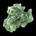 Drache gemeißelter Aventurin Naturstein 69,63 ct
