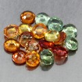 Songea Saphire 5,31 ct Natursteine ​​18 Stück