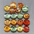 Songea Saphire 5,31 ct Natursteine ​​18 Stück