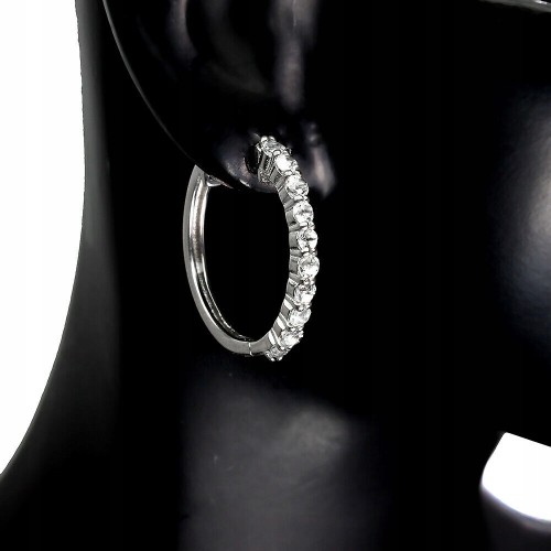 925 Zarte Kreis Ohrringe aus natürlichem Aquamarin 4