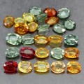 Saphire Songea Natursteine ​​4,3 ct 28 Stück