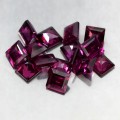 Rhodolith Granaten Natursteine ​​6,71 ct 15 Stk